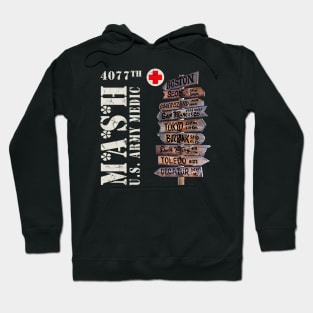 MASH 4077th City Sign Hoodie